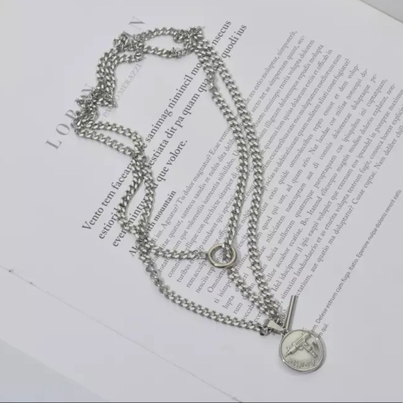 ¥ NEW COIN STERLING SILVER CHUNKY CHAIN NECKLACE - Picture 2 of 4
